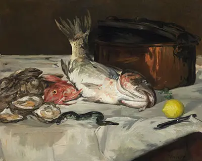 Still Life with Carp Edouard Manet